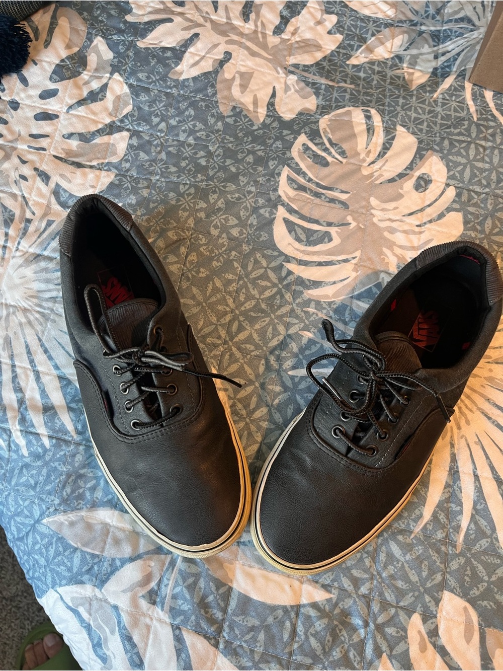 Vans ERA 59 VN-0EXD76G Men Size 10 Leather/Corduroy Black/Grey